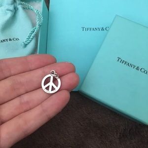 Tiffany charm peace sign
